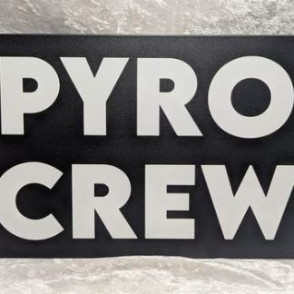 Foxfur Ink — metal pyro crew sign 8x12in01