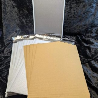Foxfur Ink — metal sign shipping kit 8x12 bubble mailers w cardboard inserts 5 sets01
