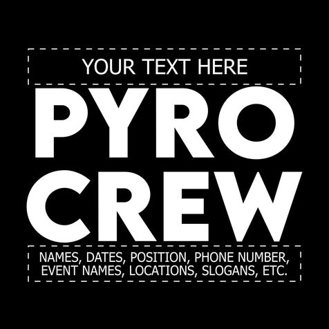 Foxfur Ink — pyro crew t shirt chest hit simple bold06